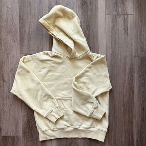 TNA by Aritzia Light Yellow Hoodie Sweater size Small